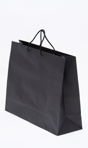 Fekete Zsinórfüles Papírtáska 45x15x36