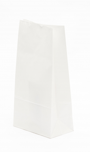 Papírzacskó 5kg Fehér,Redős Talpas Tasak, Papírtasak 5kg,Talpas Tasak