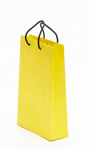 Sárga Zsinórfüles Papírtáska 24x8x35
